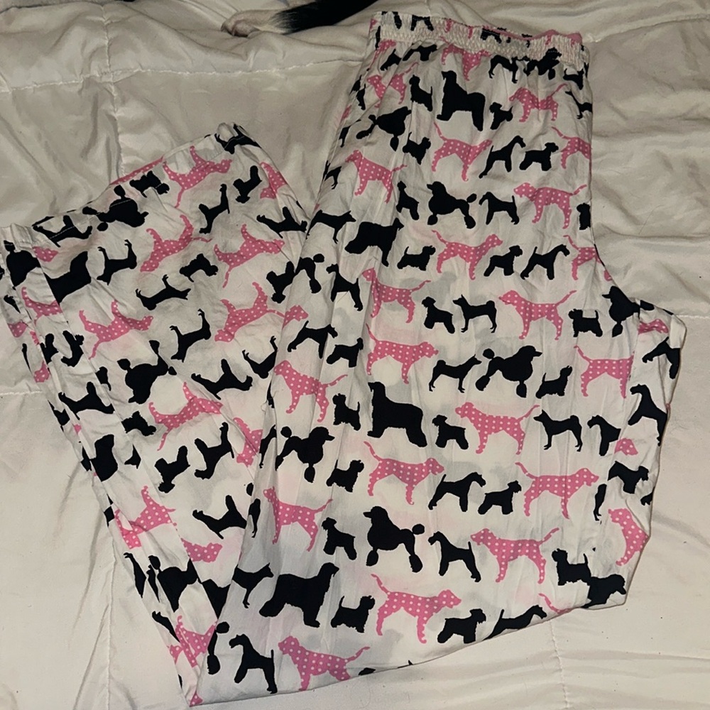PINK Pajama Pants Dog-Themed
